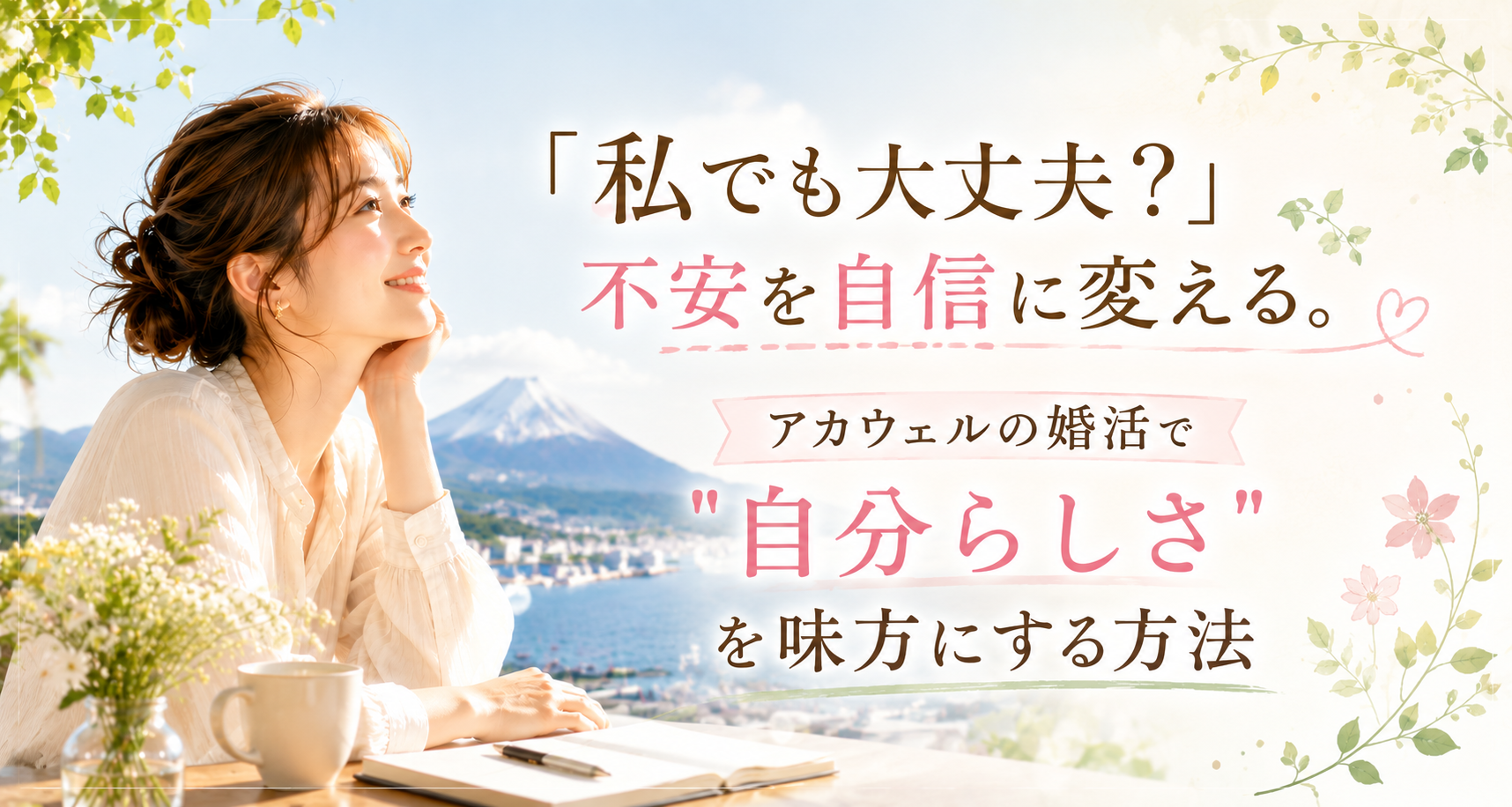 「私でも大丈夫？」不安を自信に変える。アカウェルの婚活で