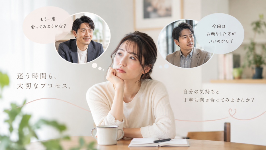 お見合い後のお返事に悩んだときに読みたい心の整え方